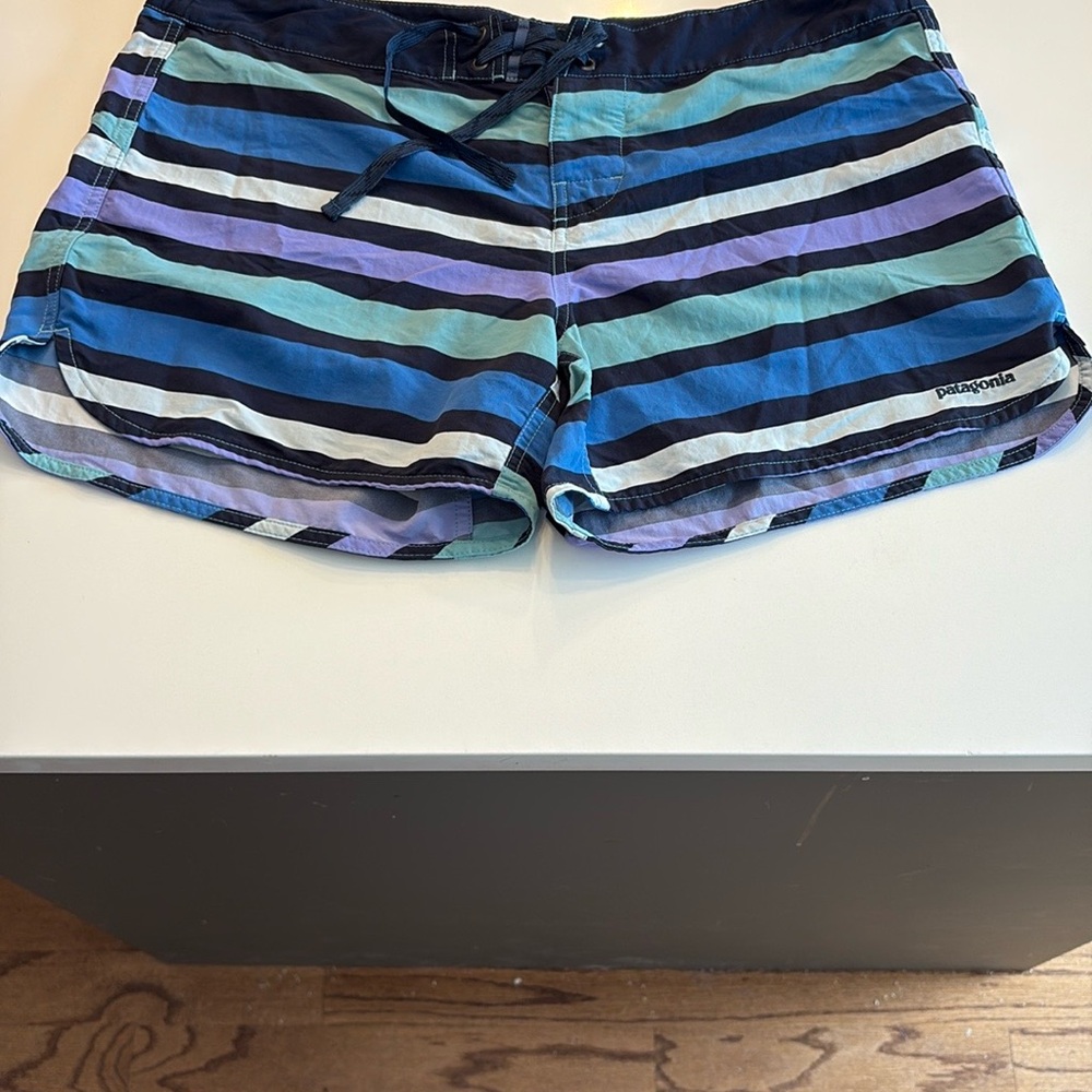 Patagonia Board Shorts Women’s Size 14 | Striped Surf Swim Trunks